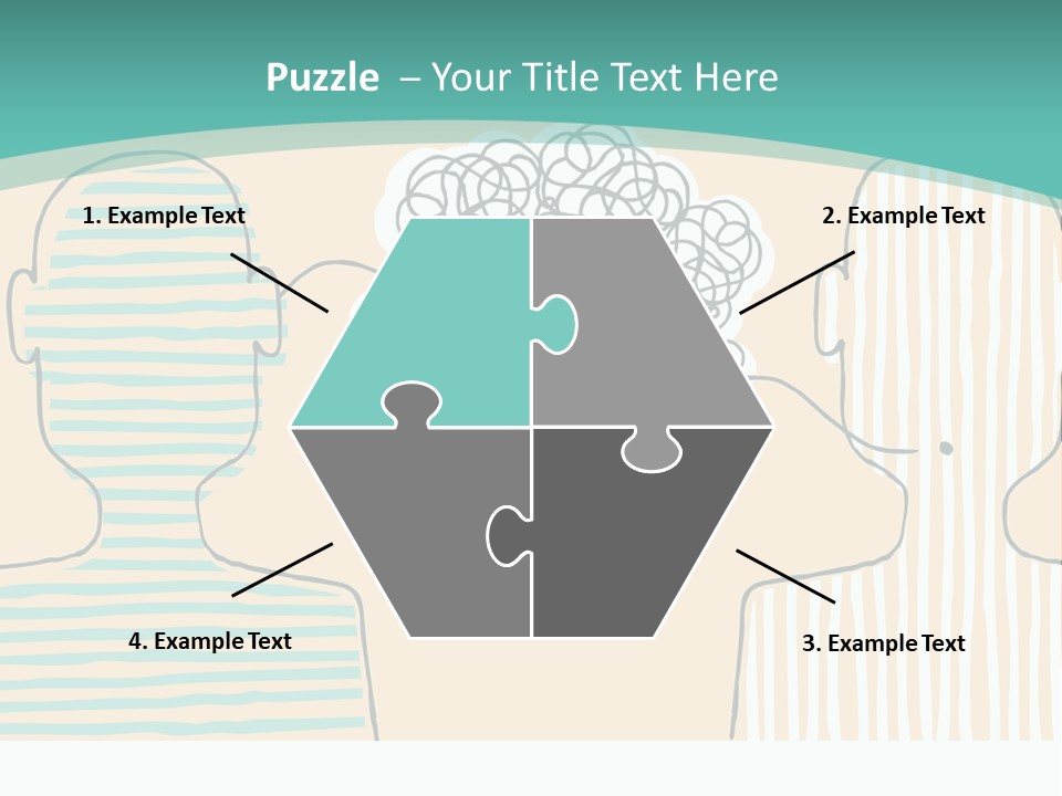 Messy Talking People PowerPoint Template