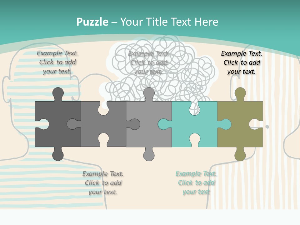 Messy Talking People PowerPoint Template