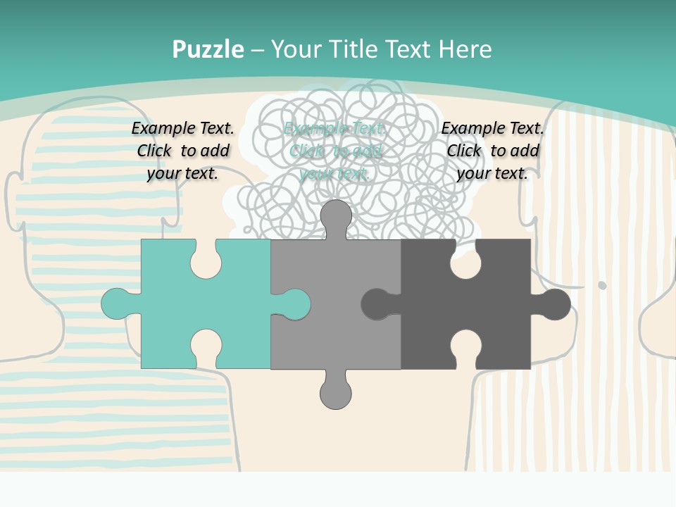 Messy Talking People PowerPoint Template