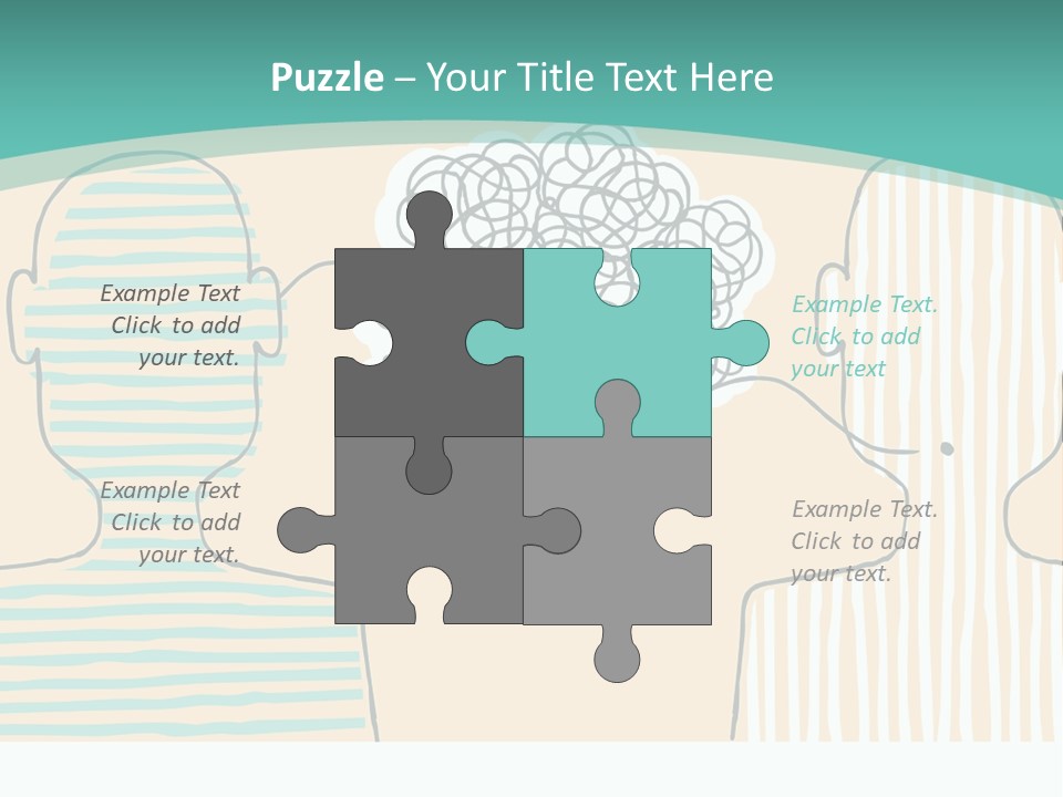 Messy Talking People PowerPoint Template