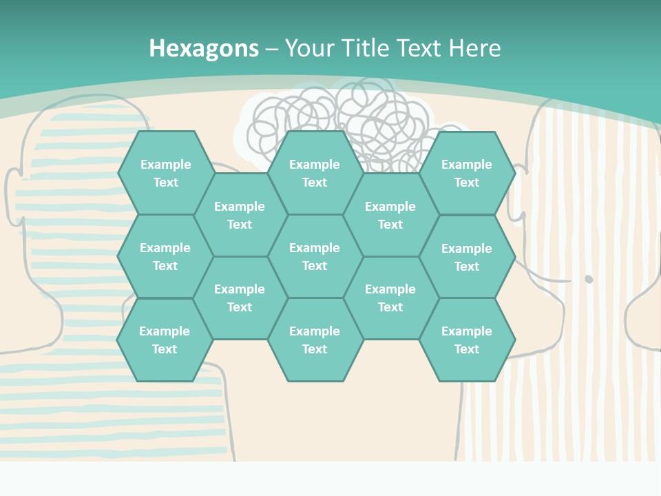 Messy Talking People PowerPoint Template