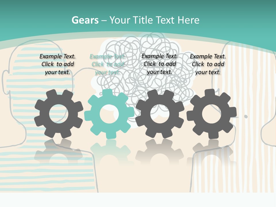 Messy Talking People PowerPoint Template