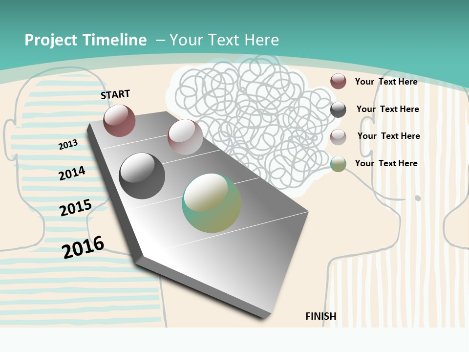 Messy Talking People PowerPoint Template