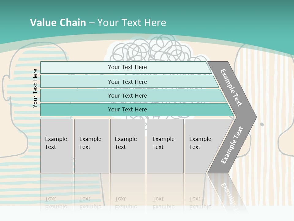 Messy Talking People PowerPoint Template