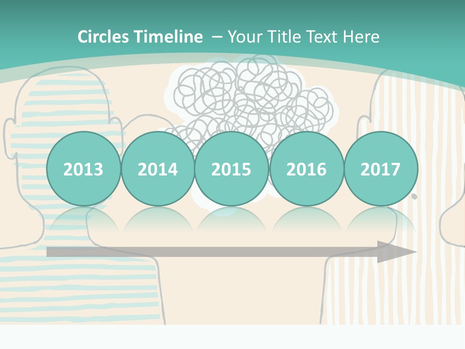 Messy Talking People PowerPoint Template