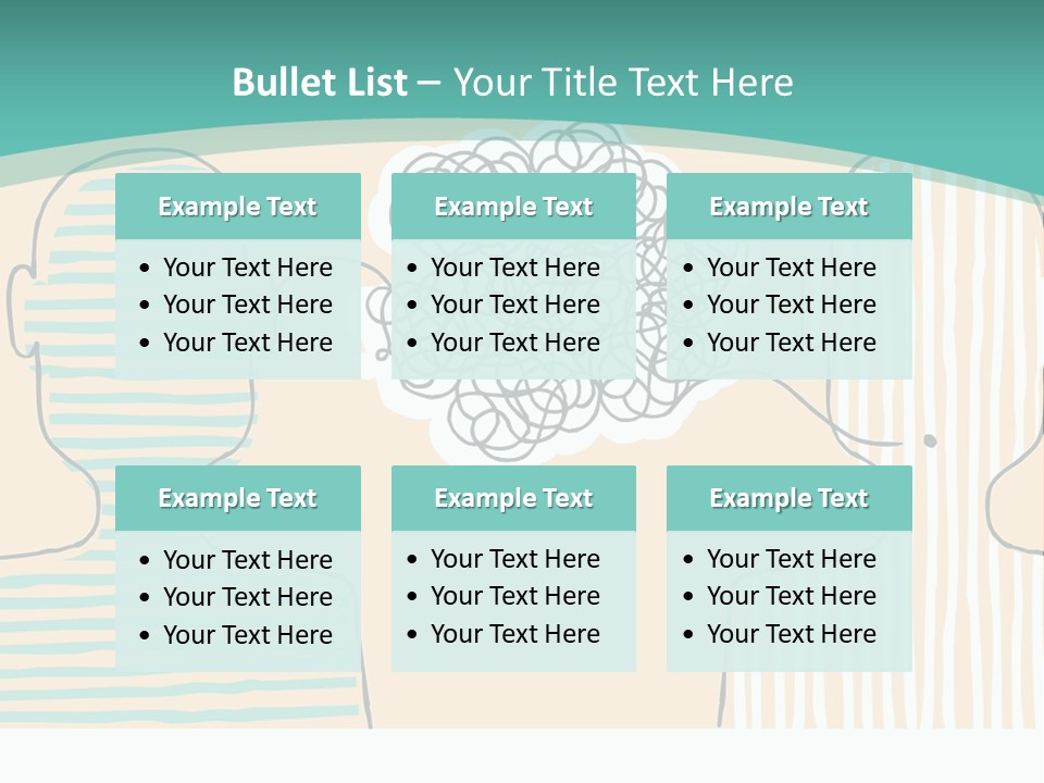 Messy Talking People PowerPoint Template