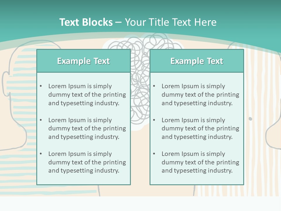 Messy Talking People PowerPoint Template