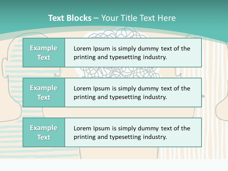 Messy Talking People PowerPoint Template