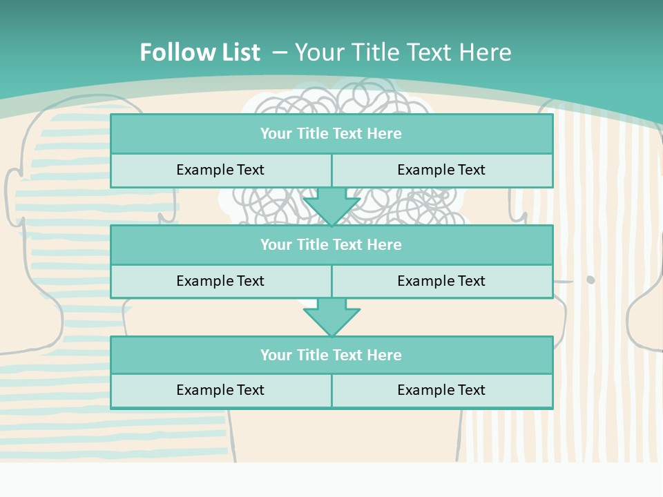 Messy Talking People PowerPoint Template