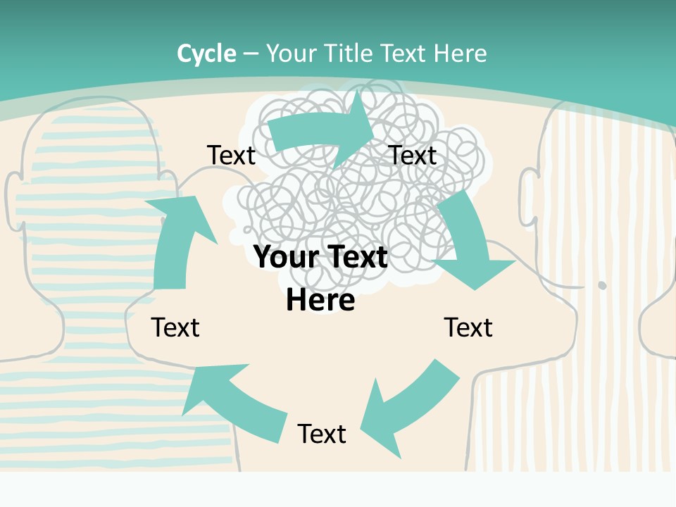 Messy Talking People PowerPoint Template
