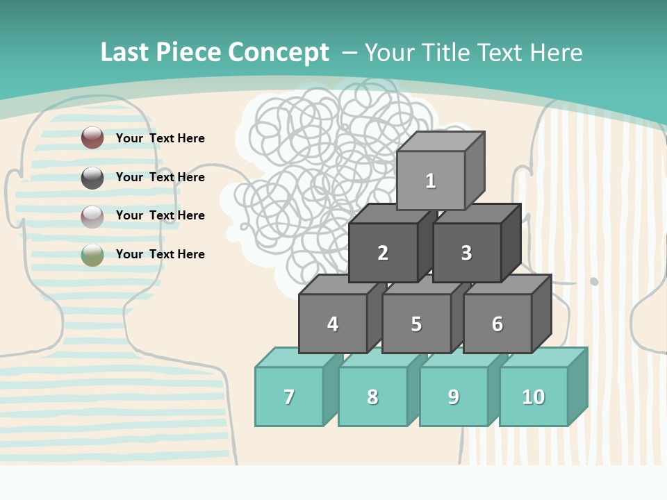 Messy Talking People PowerPoint Template