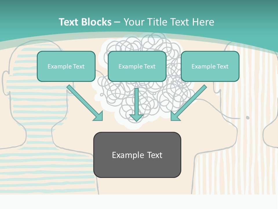 Messy Talking People PowerPoint Template