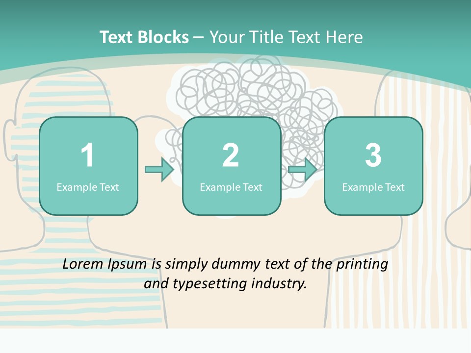 Messy Talking People PowerPoint Template