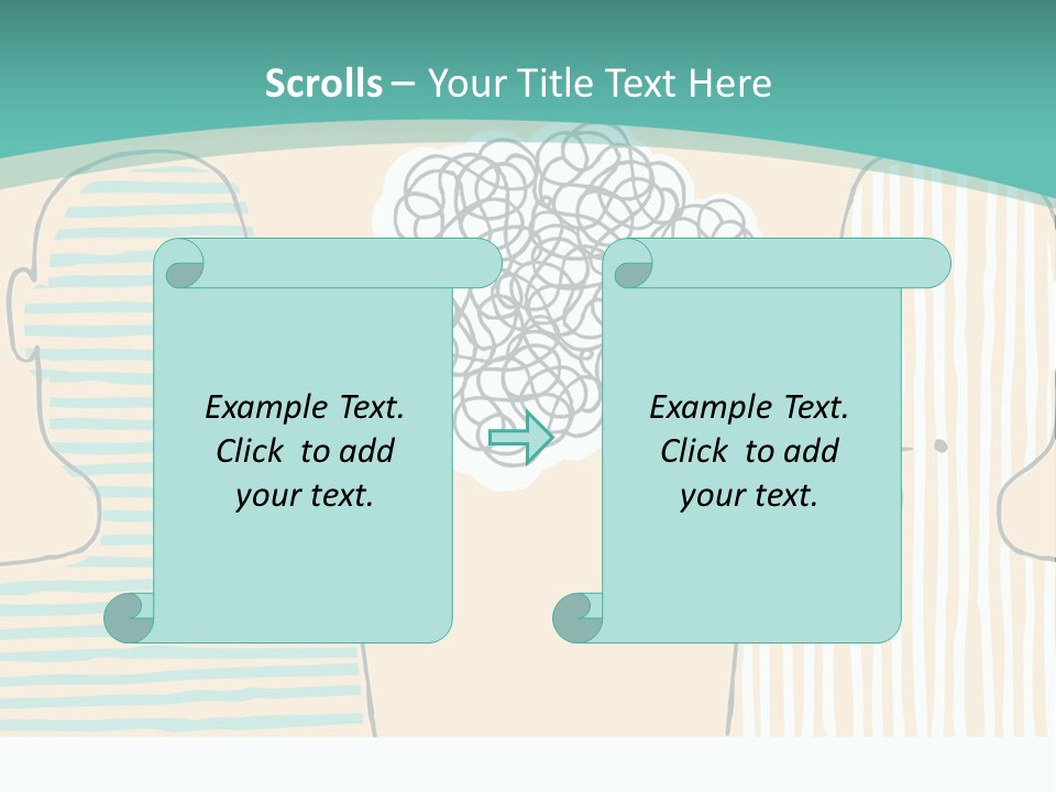Messy Talking People PowerPoint Template