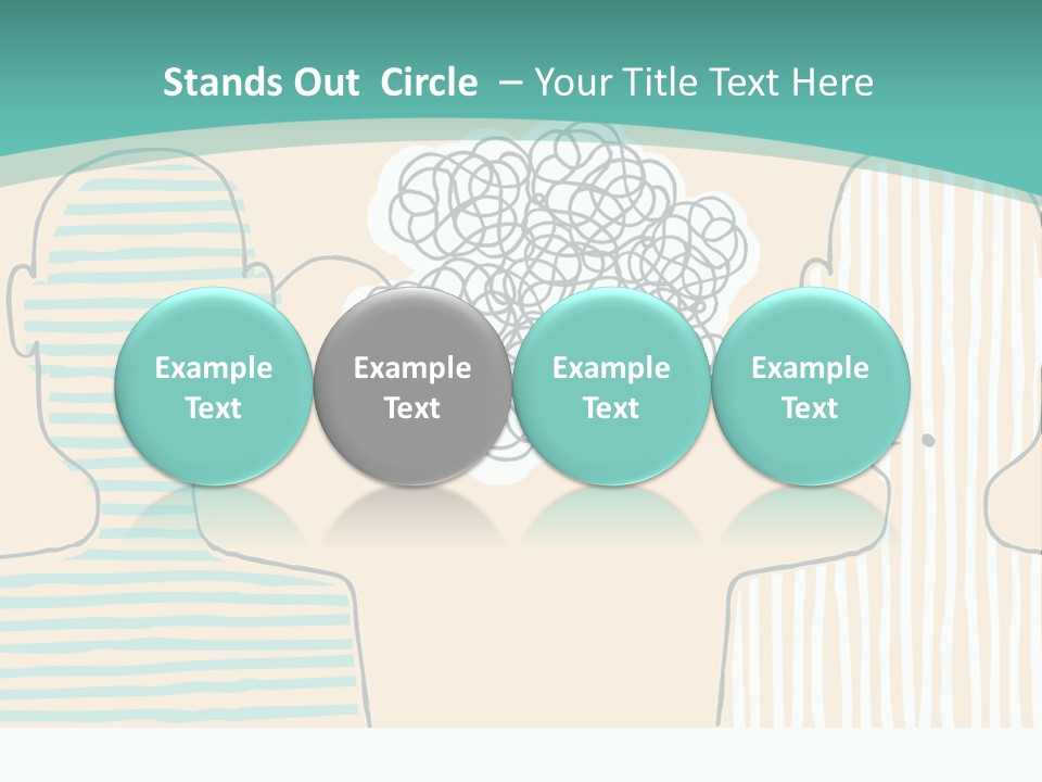 Messy Talking People PowerPoint Template