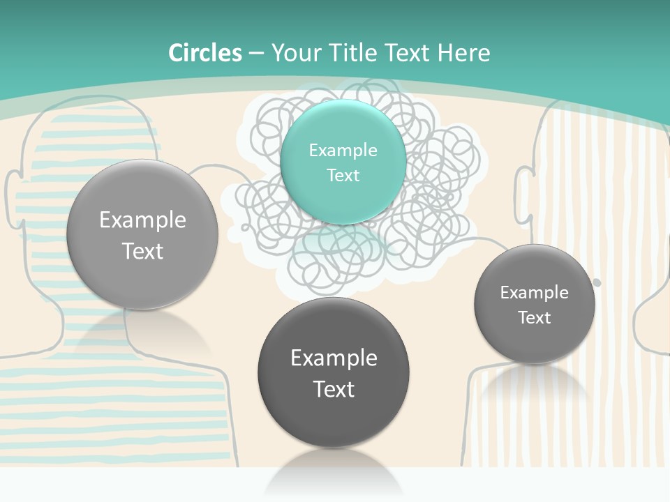 Messy Talking People PowerPoint Template