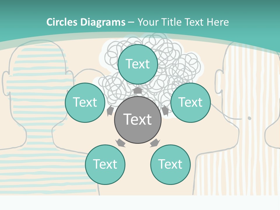 Messy Talking People PowerPoint Template