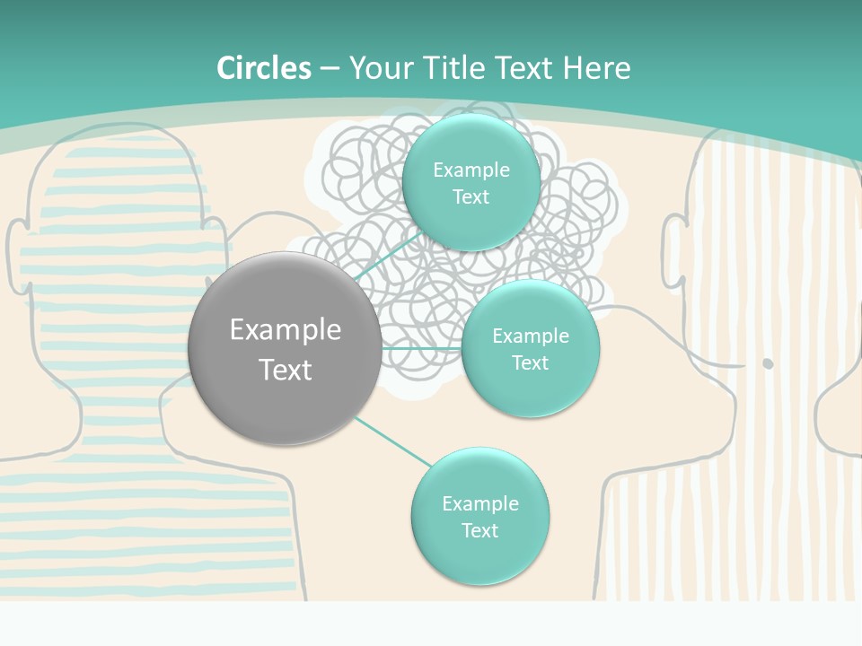 Messy Talking People PowerPoint Template
