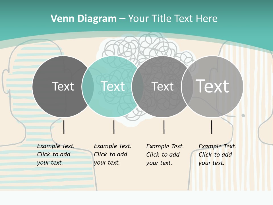 Messy Talking People PowerPoint Template