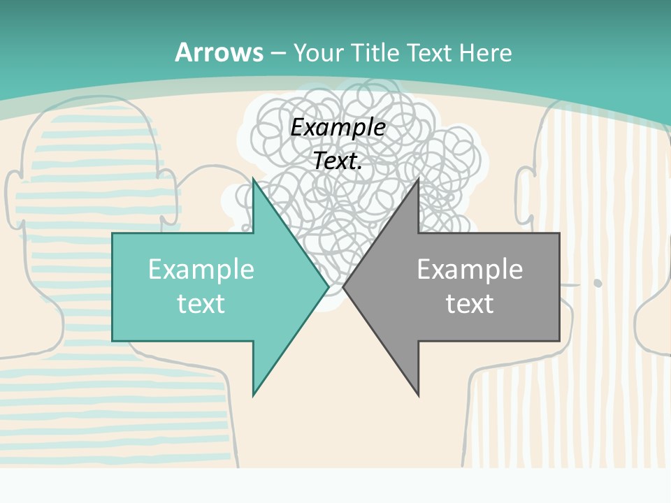 Messy Talking People PowerPoint Template
