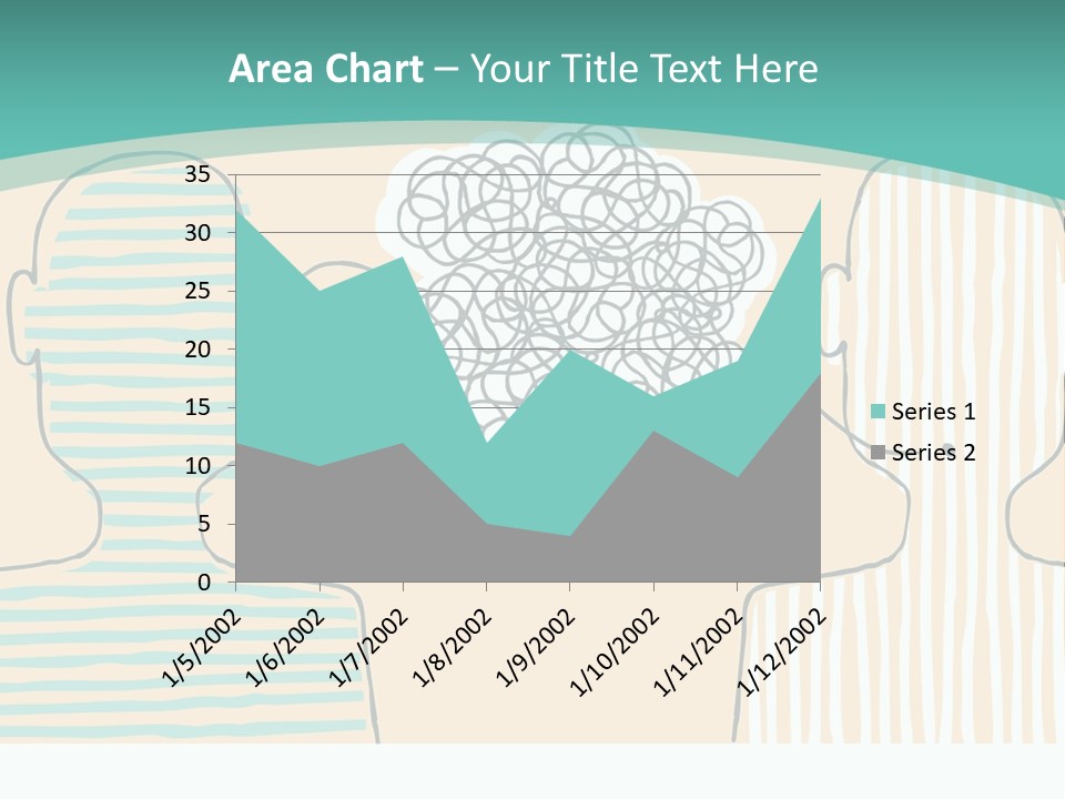 Messy Talking People PowerPoint Template