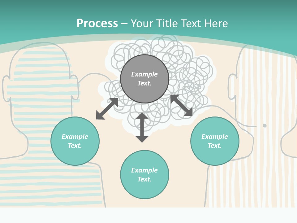 Messy Talking People PowerPoint Template