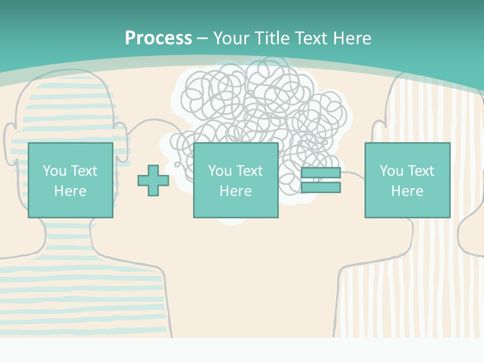 Messy Talking People PowerPoint Template