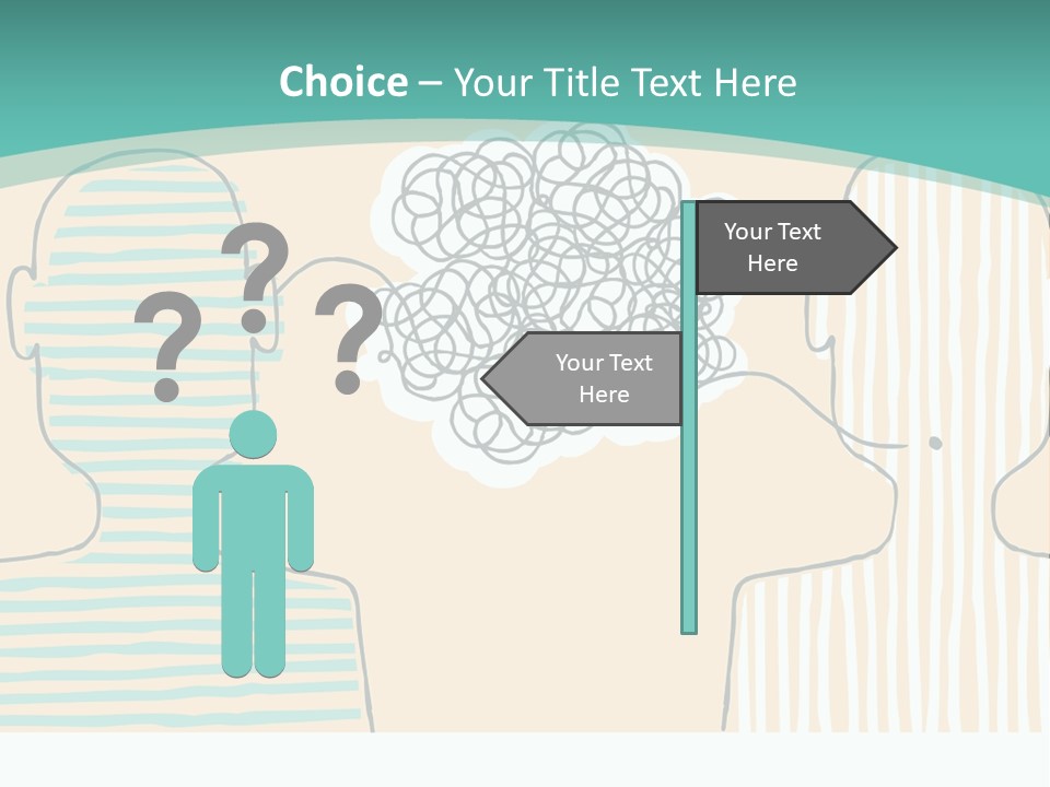 Messy Talking People PowerPoint Template