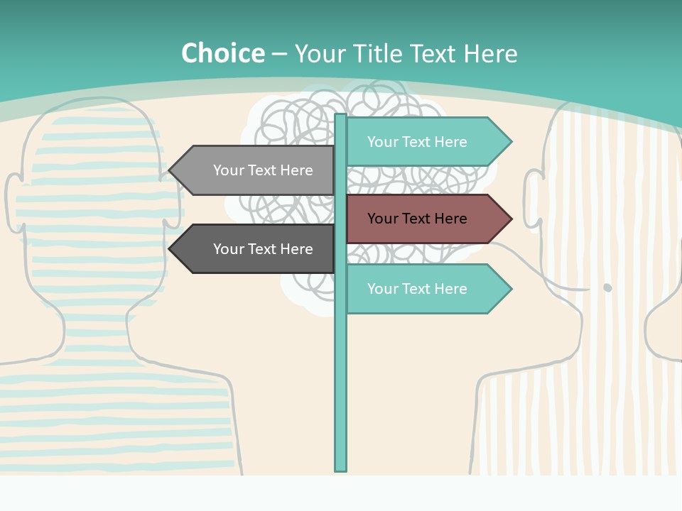 Messy Talking People PowerPoint Template