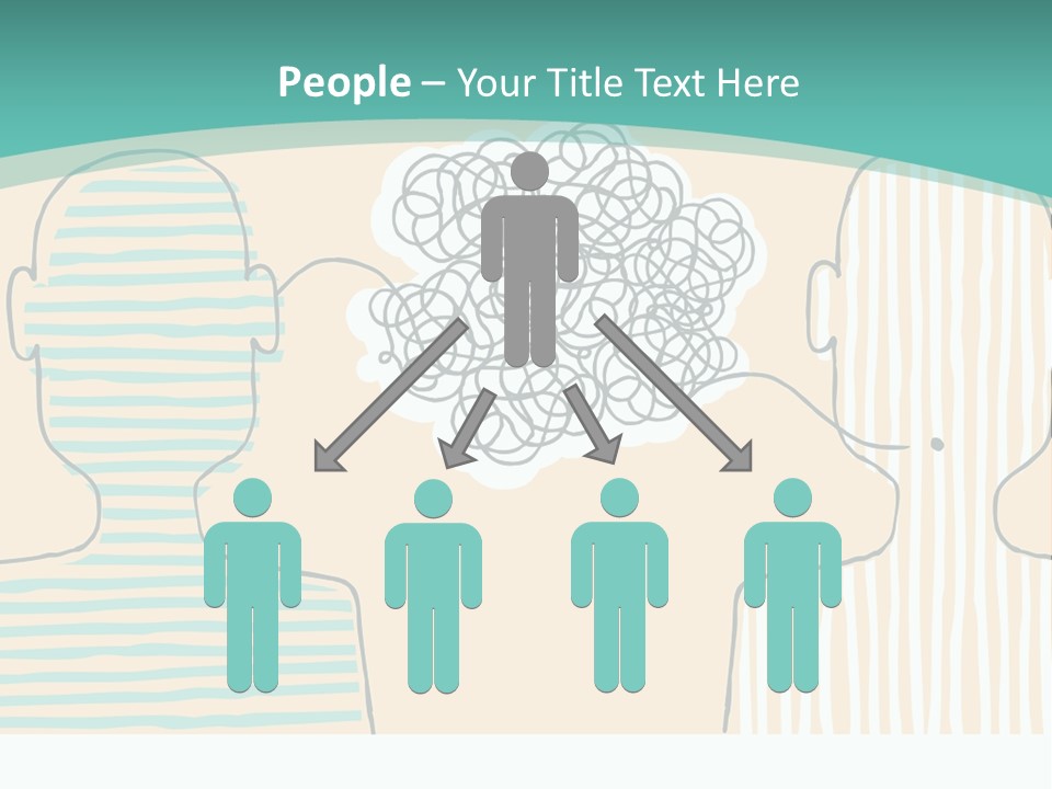 Messy Talking People PowerPoint Template