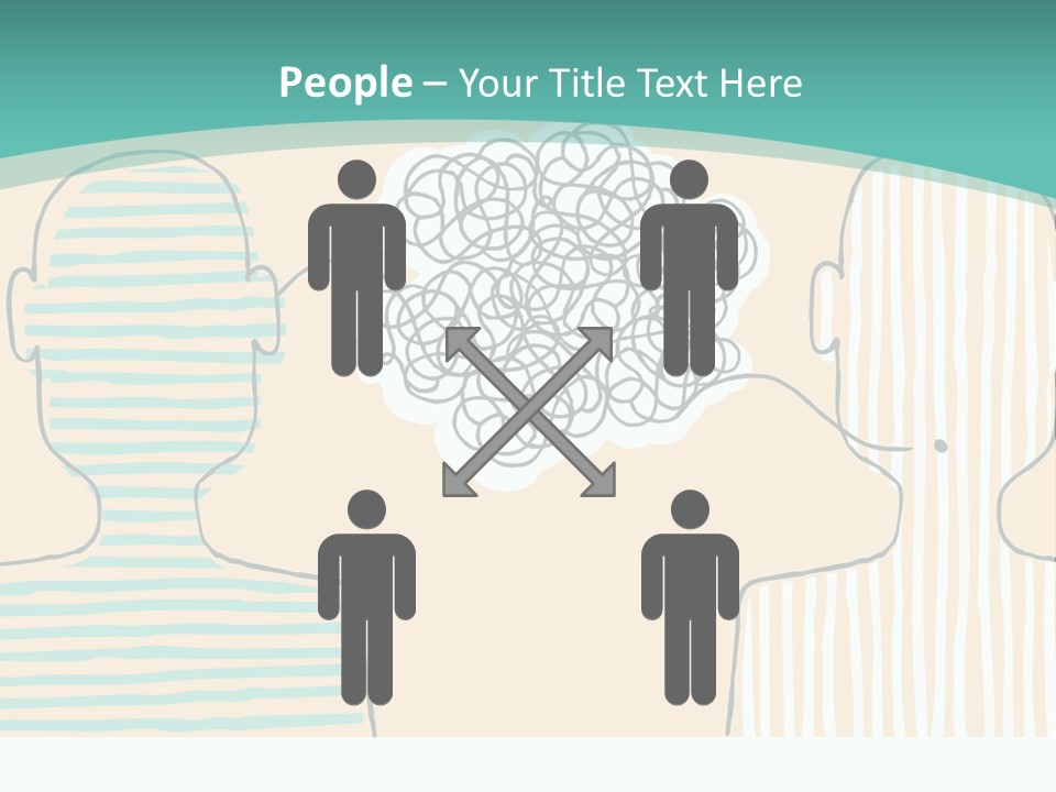 Messy Talking People PowerPoint Template