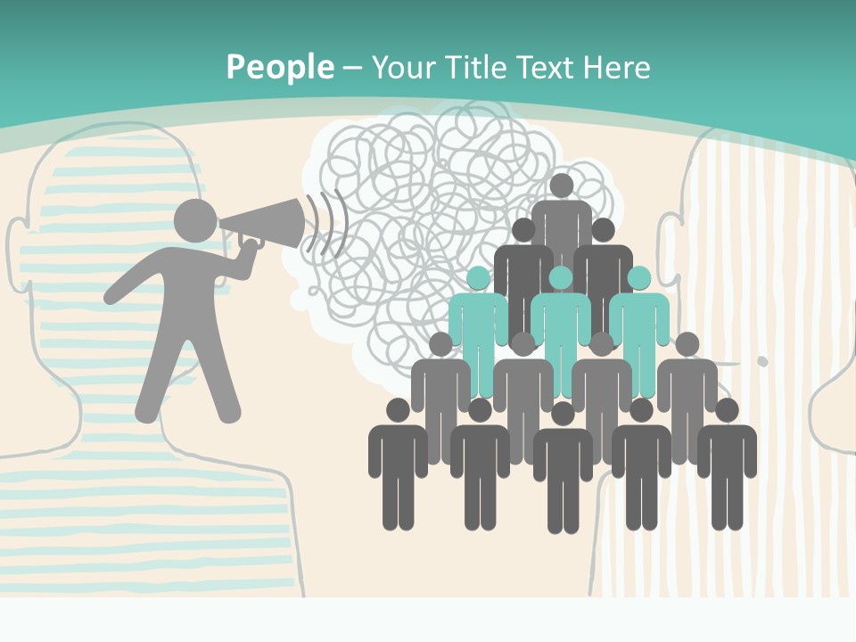 Messy Talking People PowerPoint Template