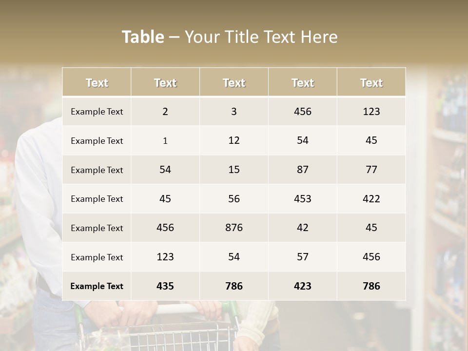 Consumerism Shelves Women PowerPoint Template