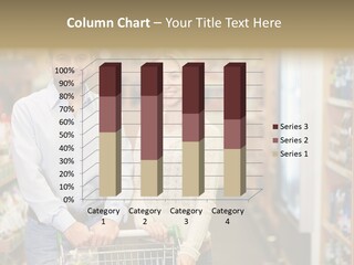 Consumerism Shelves Women PowerPoint Template