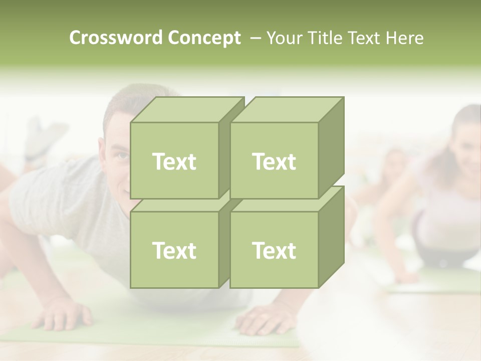 Pushups Exercise Human PowerPoint Template