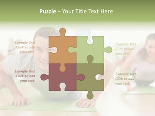 Pushups Exercise Human PowerPoint Template