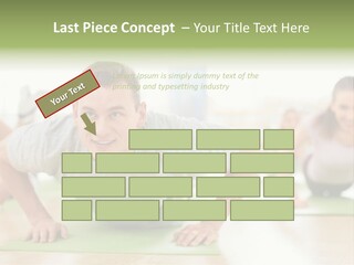 Pushups Exercise Human PowerPoint Template