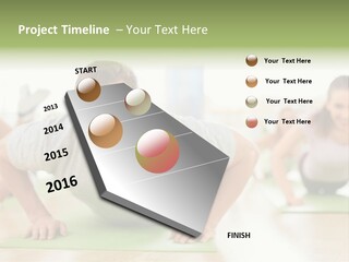 Pushups Exercise Human PowerPoint Template