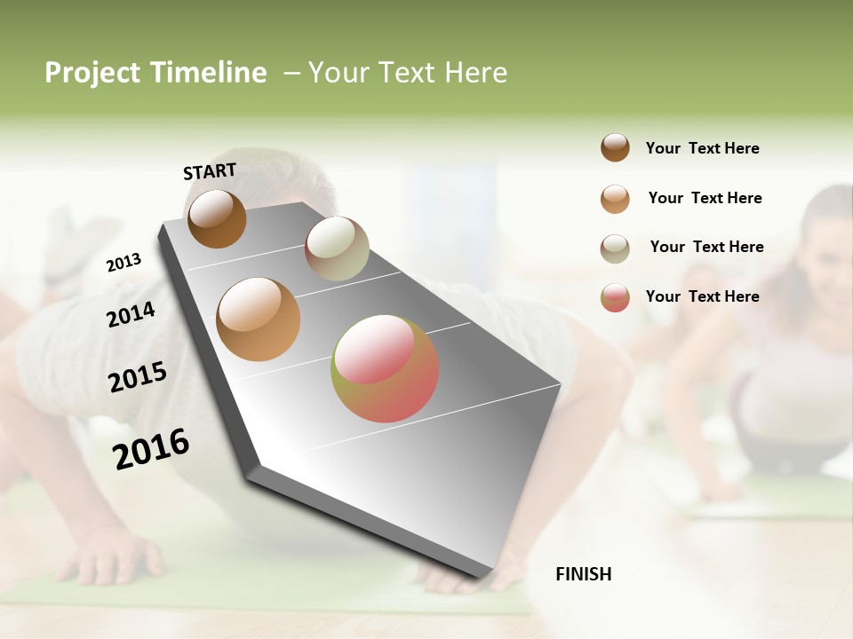 Pushups Exercise Human PowerPoint Template