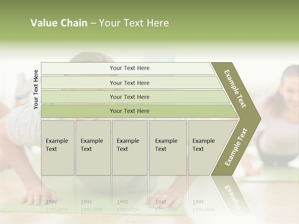 Pushups Exercise Human PowerPoint Template