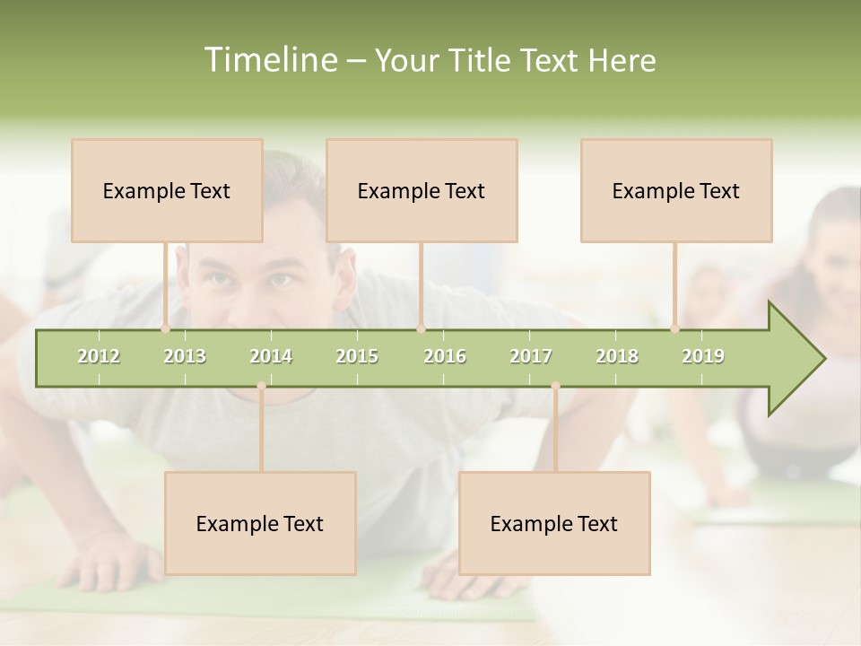 Pushups Exercise Human PowerPoint Template