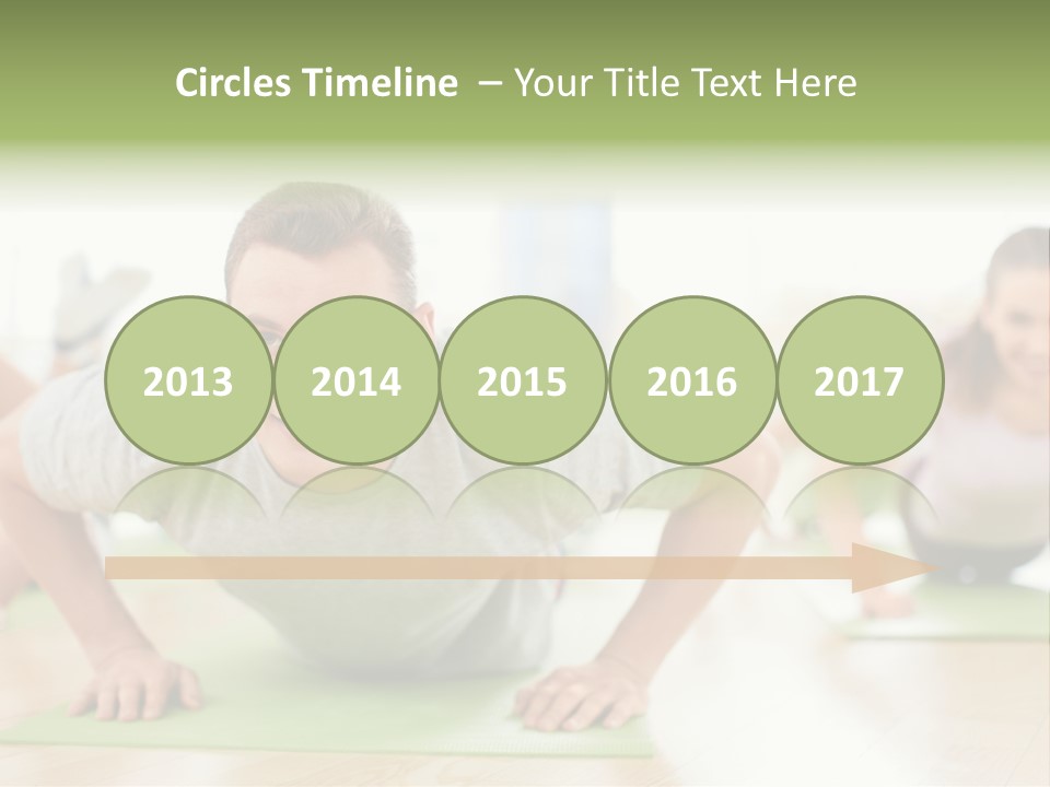 Pushups Exercise Human PowerPoint Template