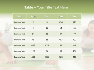 Pushups Exercise Human PowerPoint Template