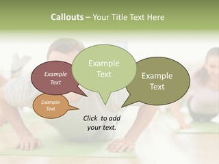 Pushups Exercise Human PowerPoint Template