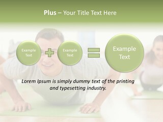 Pushups Exercise Human PowerPoint Template