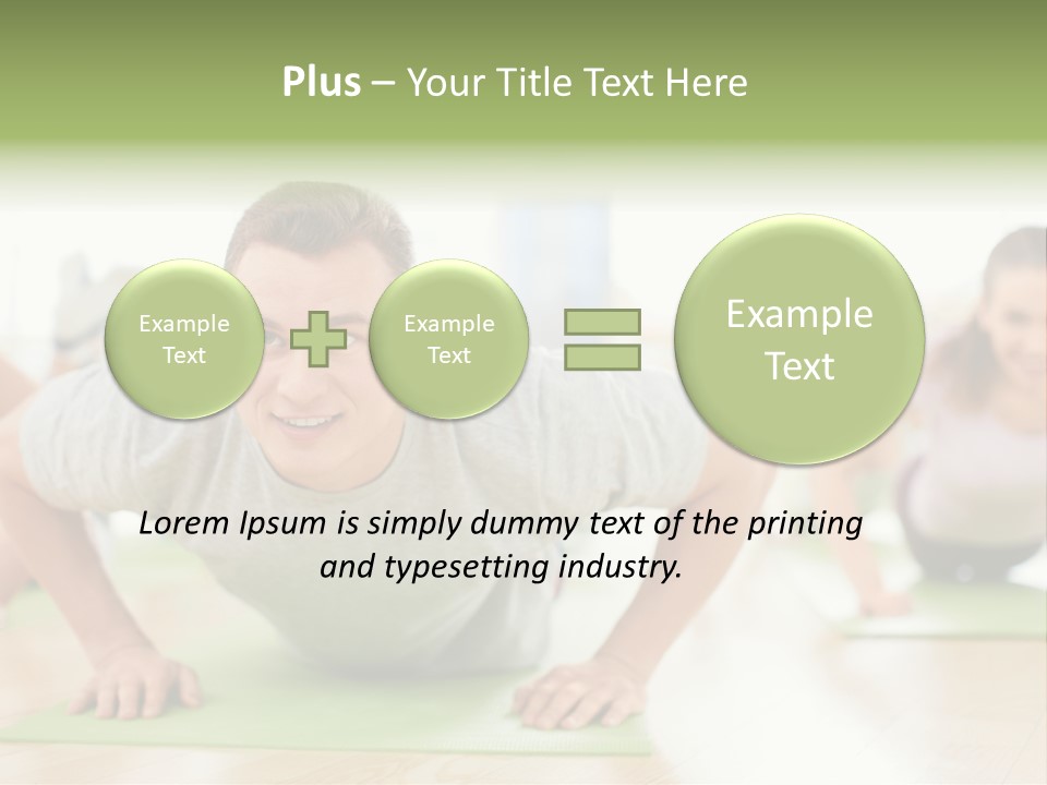 Pushups Exercise Human PowerPoint Template