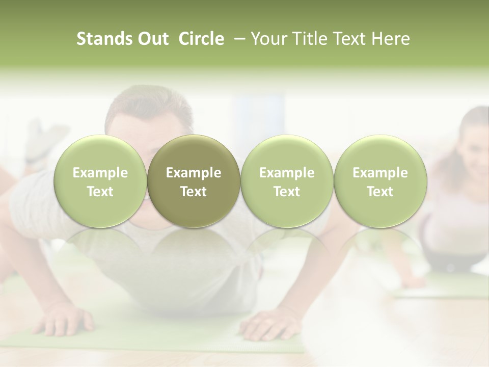 Pushups Exercise Human PowerPoint Template
