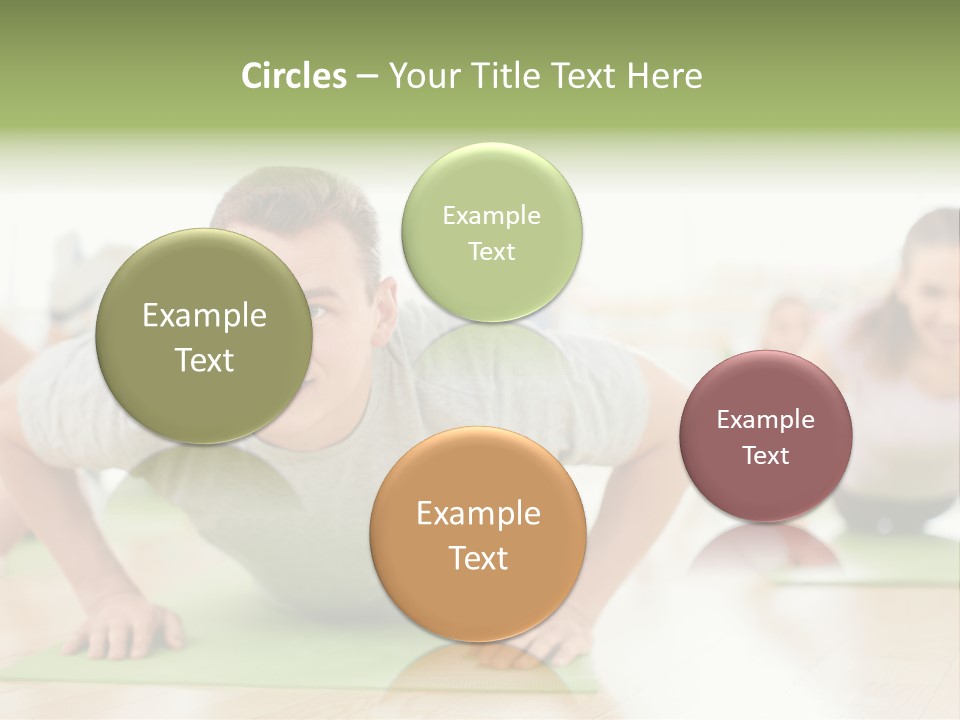 Pushups Exercise Human PowerPoint Template