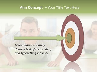 Pushups Exercise Human PowerPoint Template