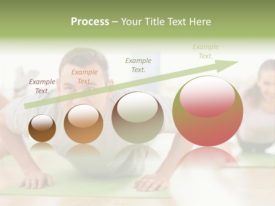 Pushups Exercise Human PowerPoint Template
